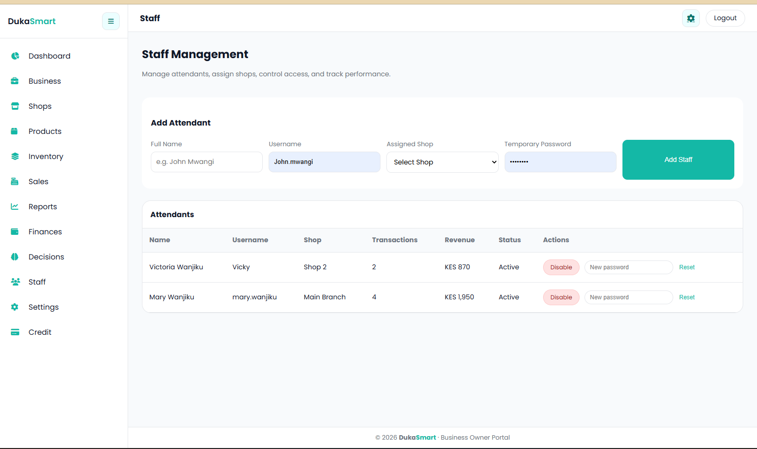 Staff Accountability